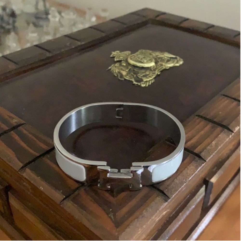 HERMÈS STAINLESS STEEL CLIC H DUPE